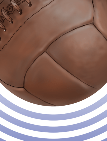 Ilustración del balón "T-Model" utilizado en el Mundial de Uruguay 1930