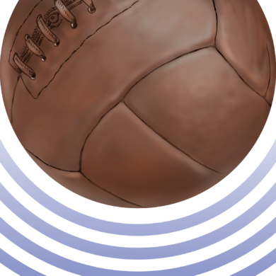 Ilustración del balón "T-Model" utilizado en el Mundial de Uruguay 1930