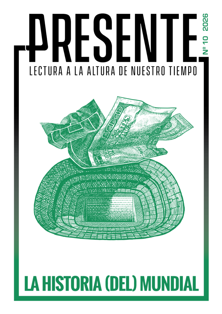 Portada del décimo número de la Revista Presente que lleva por título “La historial (del) mundial”