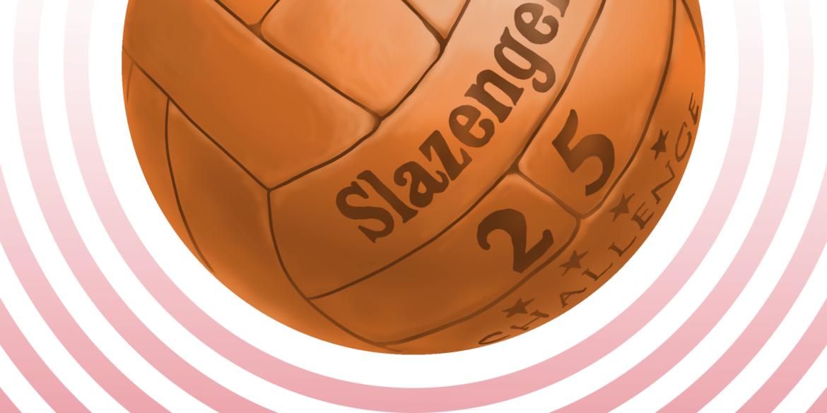 Ilustración del balón "Challenge" utilizado en el Mundial de Inglaterra 1966. Autor: Pablo Toussaint