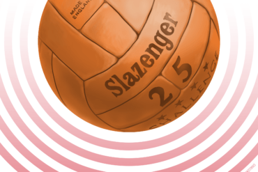 Ilustración del balón "Challenge" utilizado en el Mundial de Inglaterra 1966. Autor: Pablo Toussaint