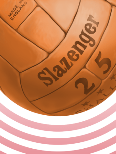 Ilustración del balón "Challenge" utilizado en el Mundial de Inglaterra 1966. Autor: Pablo Toussaint