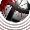 Ilustración de un balón de futbol con la esvástica nazi, manchado de sangre. Autor: Pablo Toussaint