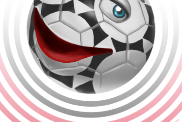 Ilustración del balón "Pille" utilizado como mascota en el Mundial de Alemania 2006. Autor: Pablo Toussaint