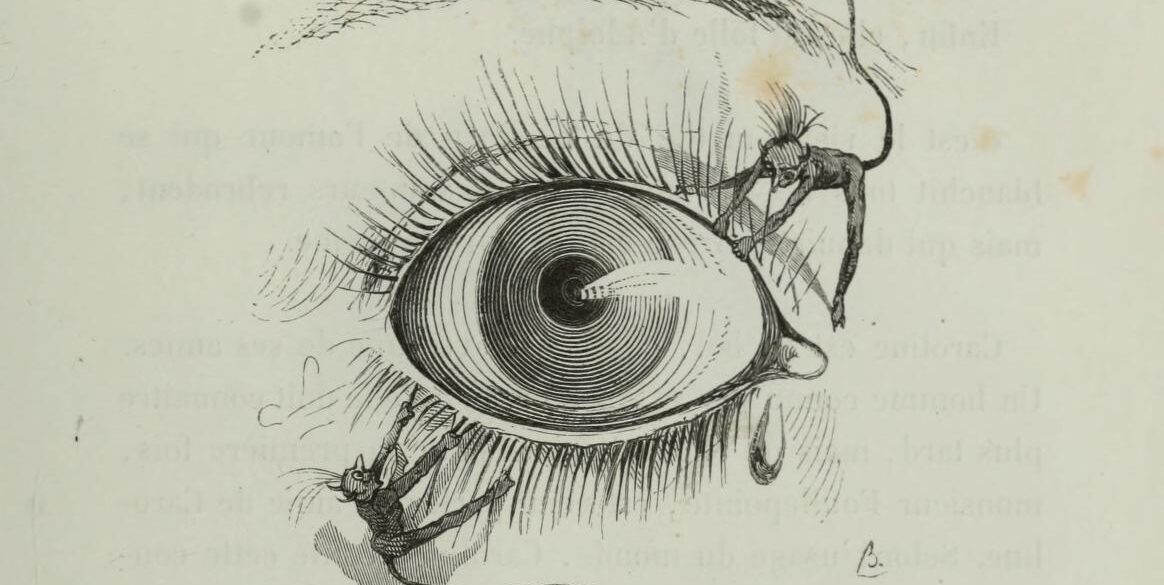Bertall (Charles Albert d’Arnoux), “Les Révélations Brutales”, (Ilustración) Honoré de Balzac, Petites misères de la vie conjugale, Paris, Chez Chlendowski, 1846, p. 273, vía Internet Archive, https://archive.org/details/petitesmisres00balz/page/274/mode/2up