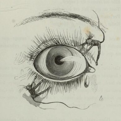 Bertall (Charles Albert d’Arnoux), “Les Révélations Brutales”, (Ilustración) Honoré de Balzac, Petites misères de la vie conjugale, Paris, Chez Chlendowski, 1846, p. 273, vía Internet Archive, https://archive.org/details/petitesmisres00balz/page/274/mode/2up